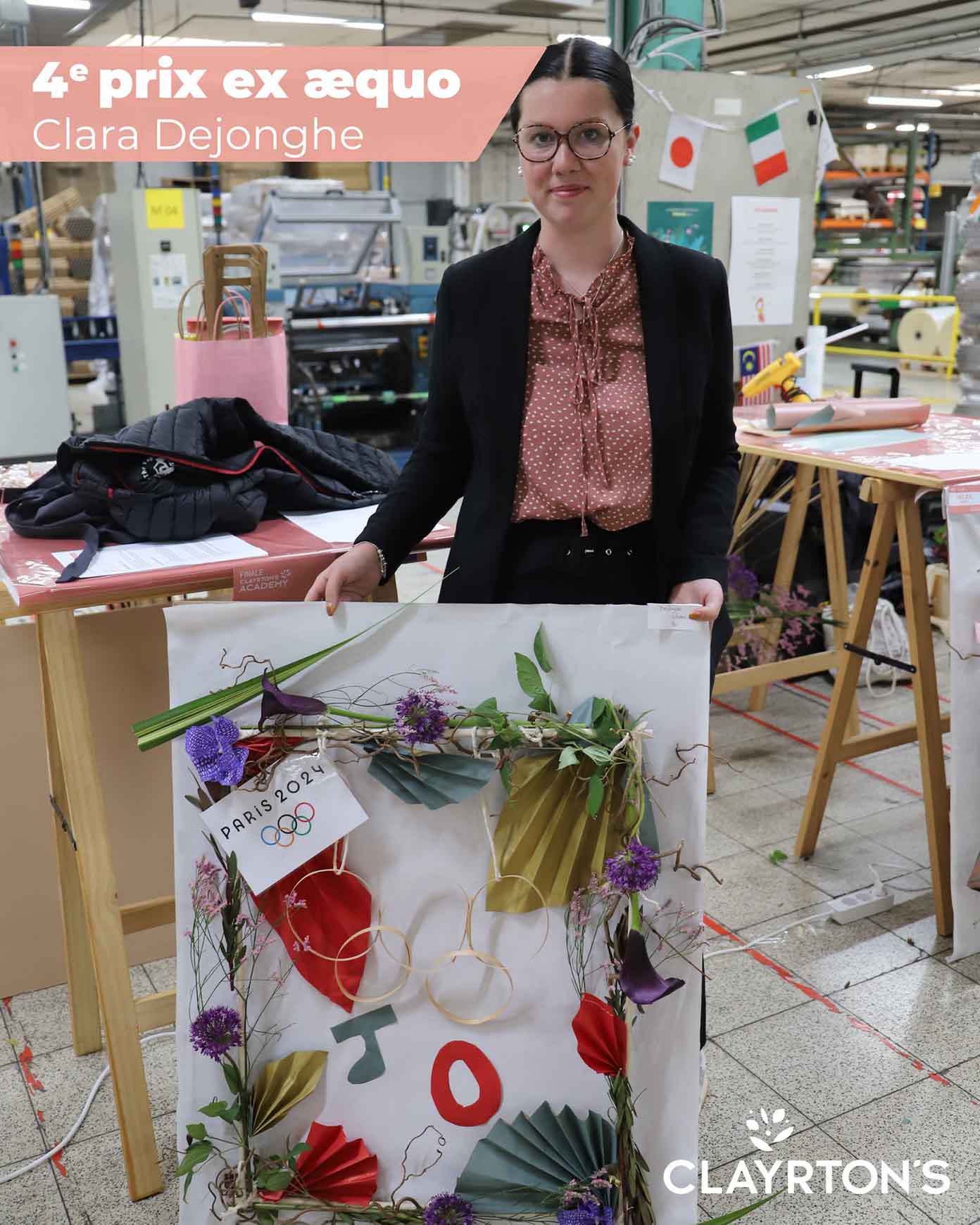 Clara, apprentie fleuriste au CFAie - Concours Clayrton's