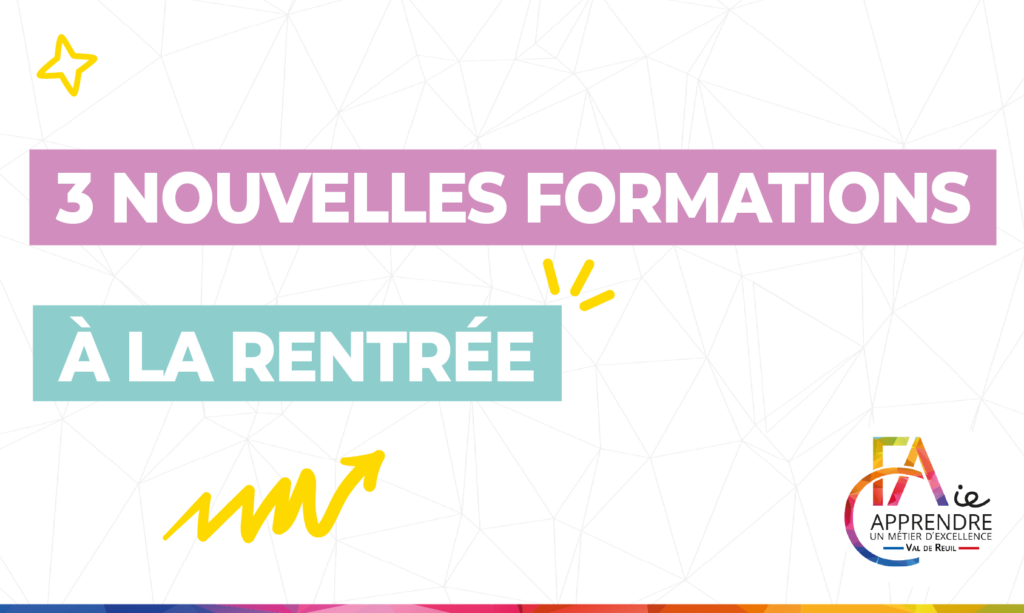 3 nouvelles formations rentrée septembre 2025 - CFAie